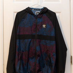 Adidas Skateboarding windbreaker palm print